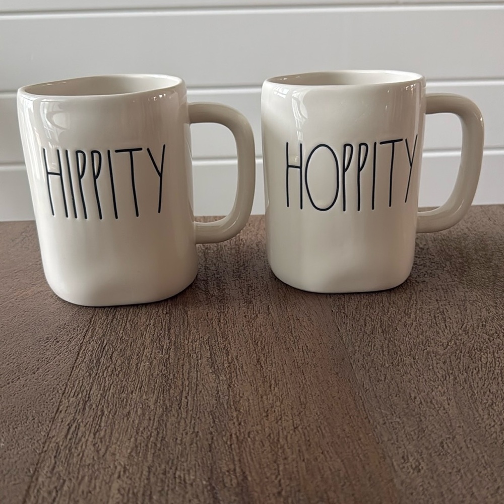 Rae Dunn “Hippity Hoppity” Mugs